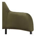 Dining Chair Lima, velvet, armrests, green