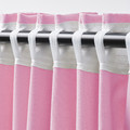GINSTMOTT Curtains, 1 pair, pink/with heading tape, 145x300 cm