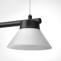 SAMBORD Pendant lamp with 3 lamps, black/white