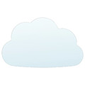 HOLMÖARNA Mirror, cloud-shaped, 30x18 cm