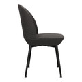 Upholstered Chair Cloe, dark grey