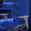 STYRSPEL Gaming chair, blue/light grey