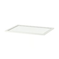 KOMPLEMENT Glass shelf, white, 75x58 cm