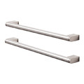 GoodHome Cabinet Bar Handle Khara 284 mm, silver, 2 pack