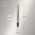 Parker Gift Set Rollerball Pen & Ballpoint Pen IM Steel GT