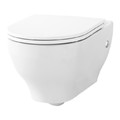 GoodHome Rimless Toilet Bowl with Soft-close Seat Cavally