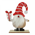 Wooden Christmas Gnome Ornament, 8x14 cm, 1pc, assorted models