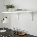 BERGSHULT / RAMSHULT Wall shelf, white, 120x20 cm