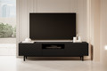 TV Cabinet Scalia II 190, matt black, black legs