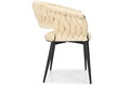 Glamour Chair IRIS LUX, black-beige