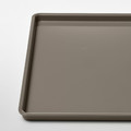 KUGGIS Lid, dark grey-beige, 26x35 cm