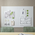 MITTZON Whiteboard/noticeboard, white, 84x110x2 cm