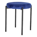 Stool Madonna, velvet, blue