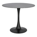 Table Simplet Skinny Premium Stone 90cm, black