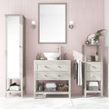 GoodHome Freestanding Bathroom Vanity Cabinet Perma 80 cm, grey