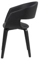 Chair Supernova, faux leather, black