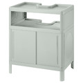 IVÖSJÖN Wash-basin base cabinet, with sliding doors/green, 50x33x57 cm