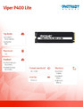 Patriot SSD 1TB Viper P400 Lite 3500/2700MB/s PCIe M.2 Gen 4x4 NVMe1.4
