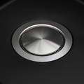 KILSVIKEN Inset sink, 1 bowl, black quartz composite, 72x46 cm