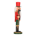 Nutcracker Christmas Decoration 28cm, red, hat