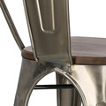 Chair Paris Wood, metallic, pine, walnut