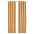 MOALINA Curtains, 1 pair, yellow, 145x300 cm