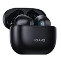 USAMS Headphones Earphones Bluetooth  TW S 5.2 NX10 Dual Mic, black