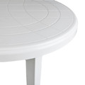 Garden Oval Table 135x80cm, white