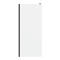 GoodHome Walk-in Shower Panel Beloya 90 cm, transparent/black