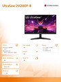 LG 24" Monitor 24GS60F-B IPS FHD 180Hz 1ms HDR10