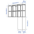 ENHET Storage combination, white/pale grey-green, 120x32x150 cm