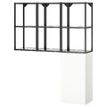 ENHET Storage combination, anthracite/white, 120x32x150 cm
