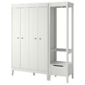 IDANÄS Wardrobe combination, white, 180x59x211 cm