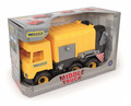 Wader Middle Truck Garbage Truck, yellow, 42cm 3+