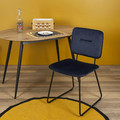 Upholstered Chair Adele VIC, dark blue