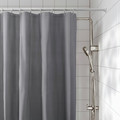 LUDDHAGTORN Shower curtain, grey, 180x180 cm