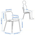 SKÅLSTA Chair, Knäbäck dark grey/tubular metal/light grey-beige