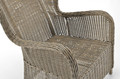 Outdoor Armchair with Footstool SONATA, grey