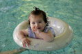 Vanilla Copenhagen Inflatable Swim Ring Baby Ocean Print Oyster Grey 1-3y