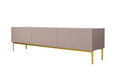 TV Cabinet Nicole 200 cm, antique pink, gold legs