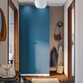 PAX / FYRUDDEN Wardrobe combination, white/blue, 100x60x236 cm