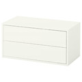 EKET Cabinet with 2 drawers, white, 70x35x35 cm