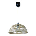 GoodHome Pendant Lamp Songor 1 x 60W E27 38cm, bamboo