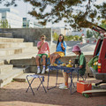 STRANDÖN Folding stool, blue