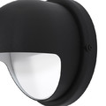 GoodHome Garden Outdoor Wall Lamp Helmet Round 650 lm IP44, black
