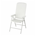 TORPARÖ Reclining chair, outdoor, white/grey