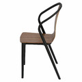 Chair Bella, black/walnut