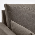 HYLTARP 3-seat sofa w chaise longue, left, Gransel grey-brown