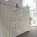 EKTORP 3-seat sofa with chaise longue, Karlshov beige/multicolour