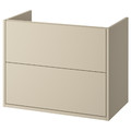HAVBÄCK Wash-stand with drawers, beige, 80x48x63 cm